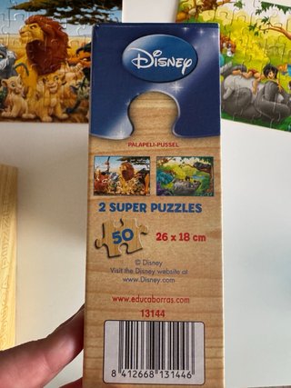 Lote 4 puzzles: 2 Disney, koala y tortuga