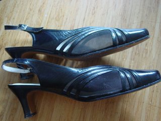 Zapatos Slingback Malla Maria Maestre Negro