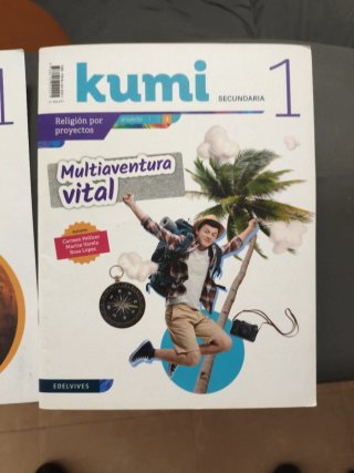 Religión 1°ESO, KUMI 1, ELDELVIVES, 3 LIBROS