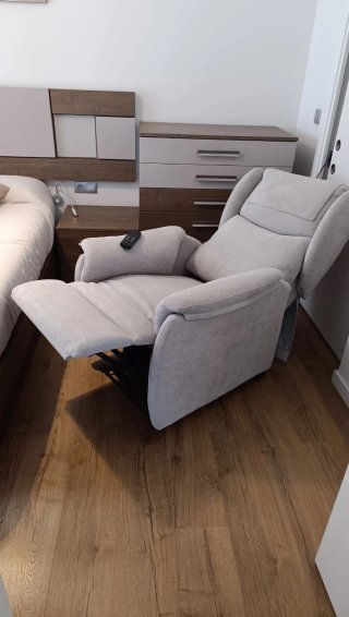 Sillón / sofa Eléctrico Reclinable Beige/Gris