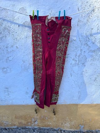 Pantalón traje de luces bordado