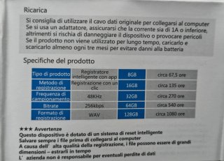 Registratore Vocale AI Magnetico Professionale New