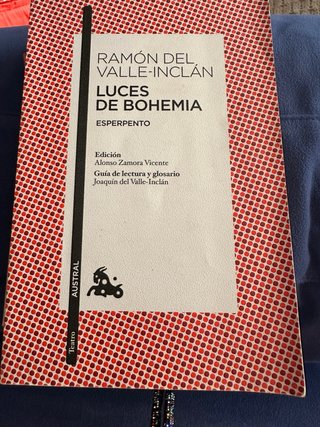 Libro luces de bohemia