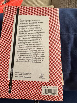Libro luces de bohemia
