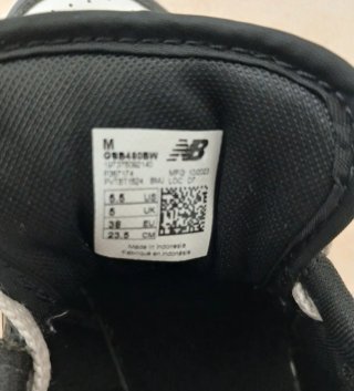 Tênis New Balance 480 Preto e Branco Tamanho 38