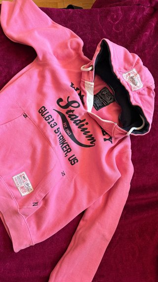 Sudadera con capucha rosa GU.613