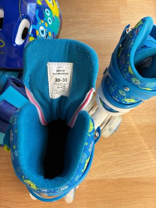 Patines Talla 30-33 + Accesorios Monstruo