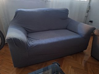 Sofá de 2 plazas beige