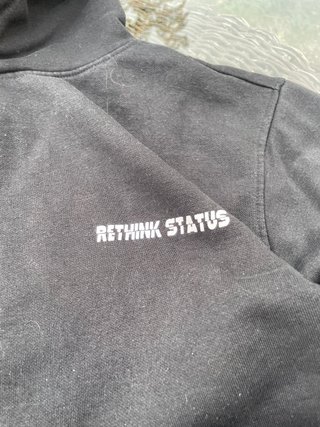 Felpa Vintage Rethink Status Nera