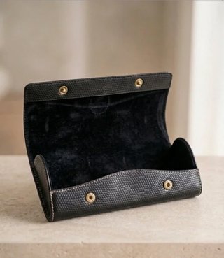 Custodia Occhiali Trussardi Pelle Nera