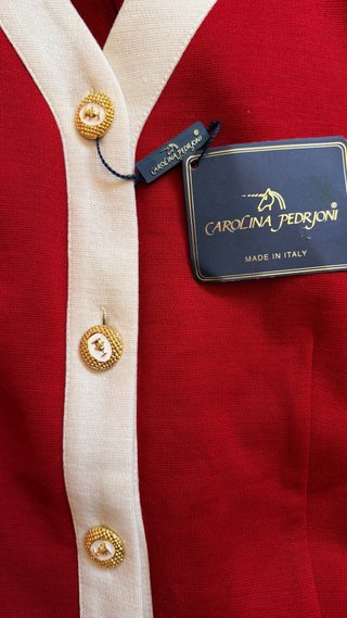Chaqueta Carolina Pedroni Vintage Roja