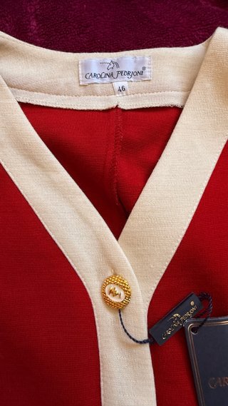 Chaqueta Carolina Pedroni Vintage Roja