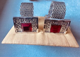 Gemelos Vintage Chapado Oro y Plata