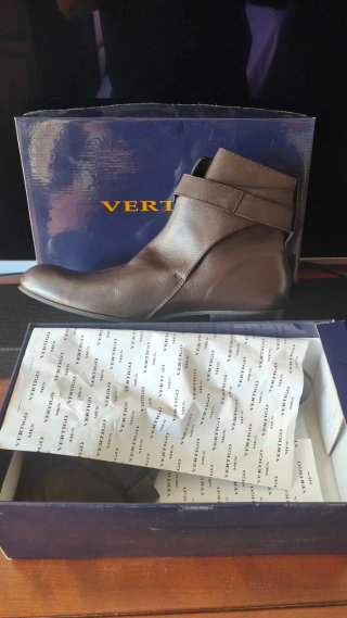 Botines Vértigo Cuero Marrón Talla 45