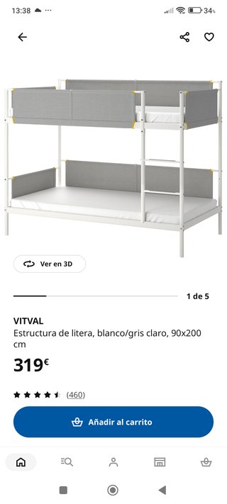Litera IKEA VITVAL 90x200