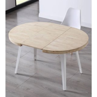 Mesa redonda extensible industrial ø100 cm