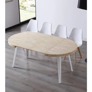 Mesa redonda extensible industrial ø100 cm