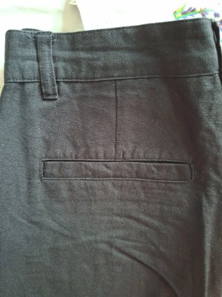 Pantaloni Zara neri con banda laterale tg S