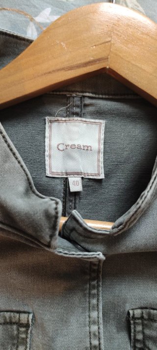 Chaqueta militar Cream verde