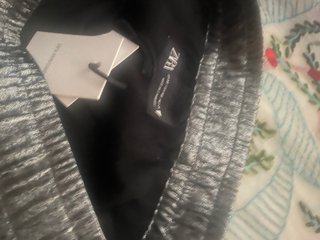 Pantalones plateados Zara