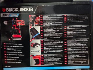 Taladro Black & Decker 18V Litio