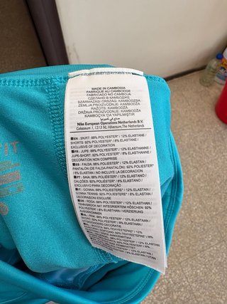 Gonna pantaloncino sportiva Nike blu/azzurro