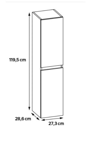 Mueble Columna Baño Blanco
