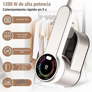 Plancha Vertical Vapor Portátil para Viajes,