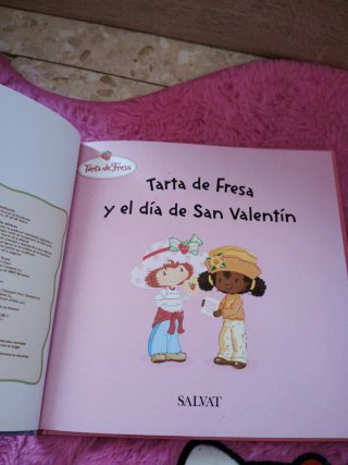 Libro cuento tarta de fresa y el día de san Valent