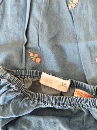 Conjunto bebé Zara 3-6m floral