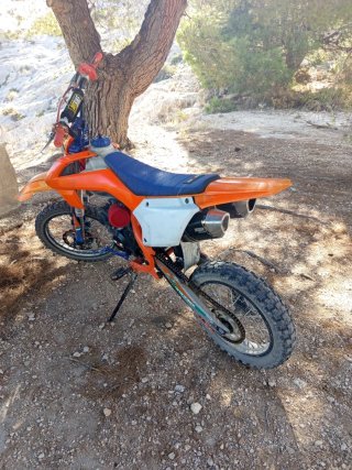 Pit Bike 140cc Naranja y Azul