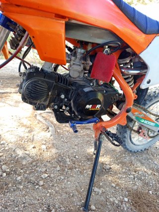 Pit Bike 140cc Naranja y Azul