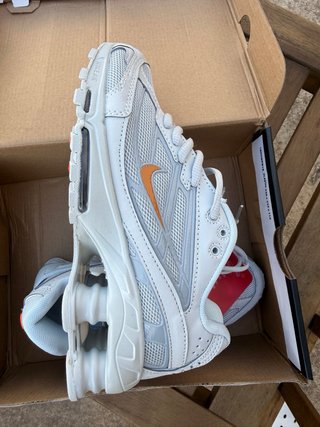 Nike Shox Zapatillas Blancas Naranja