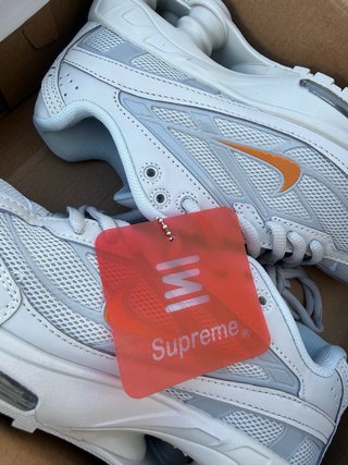 Nike Shox Zapatillas Blancas Naranja