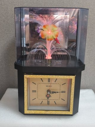 Lámpara Reloj Vintage Fibra Óptica