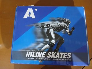 Patines en línea rosas y blancos