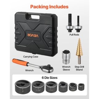 Knockout Punch Set, 12.7 to 50.8mm SLUG-Buster Rat