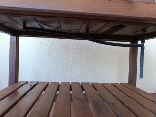 Mesa de cultivo de madera
