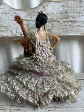 Muñeca Marin Antigua Flamenca Guitarra