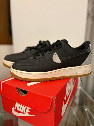 Nike Air Force 1 Talla 42 Negro/Plata