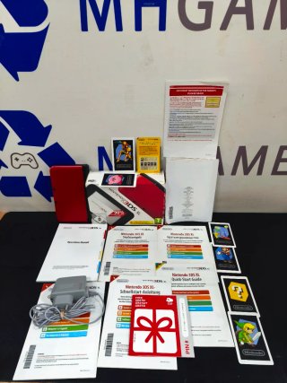 Nintendo 3DS XL Roja Con Caja 1 Año Garantía