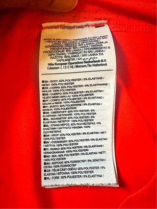 Camiseta Nike Dri-fit Talla S Rojo coral