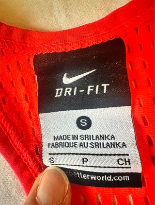 Camiseta Nike Dri-fit Talla S Rojo coral