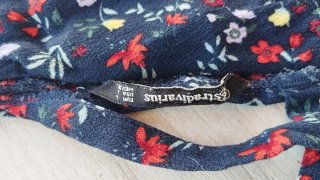 Crop Top Floral Stradivarius Talla L