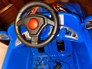 Coche teledirigido para niños azul, con control