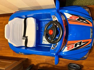Coche teledirigido para niños azul, con control