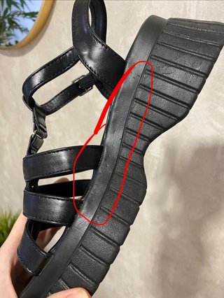 Sandalias negras plataforma