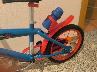 Bicicleta Infantil Spiderman Azul y Roja