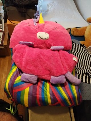 Saco dormir infantil unicornio arcoíris