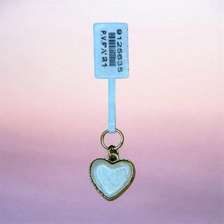 Colgante Corazón Bañado en Oro Blanco